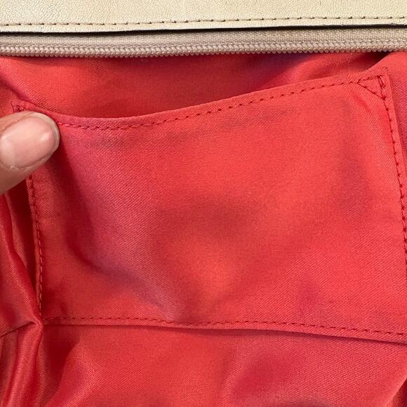 COACH 1941 Satin Chain Logo Kristin OP Art Multicolor wristlet Top Zip - Picture 9 of 11